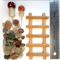 Wood Fairy Garden Accessory Kit