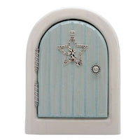 Whimsical Silver Fairy on a Star Door