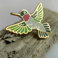Ruby-throated Hummingbird Pin