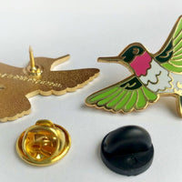 Ruby-throated Hummingbird Pin