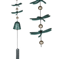 Habitats Dragonfly Windbell, Verdigris