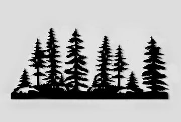 Row of Pine Trees