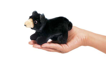 Mini Black Bear Finger Puppet
