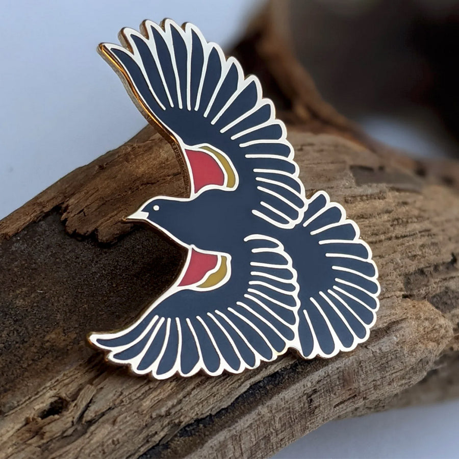 Red-winged Blackbird Pin