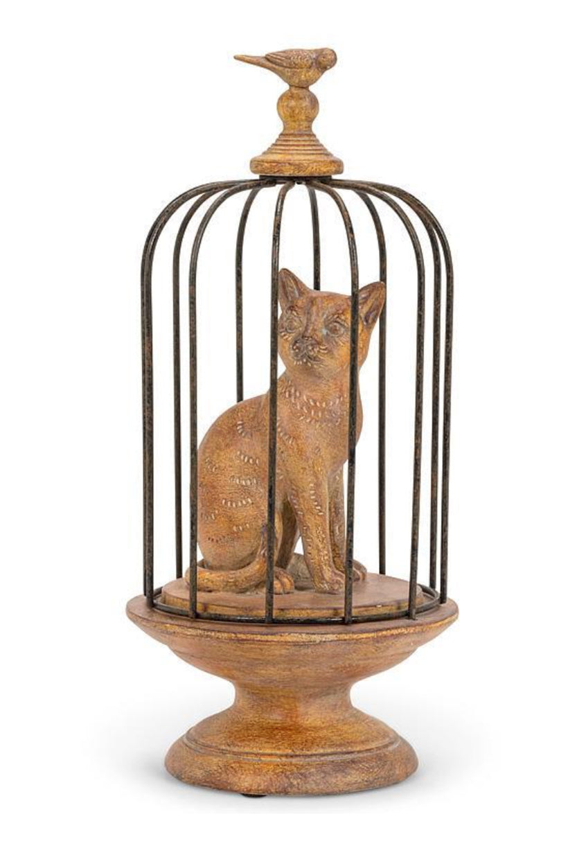 Cat in Birdcage