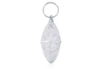 Compass Rose Key Ring