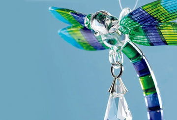 Fantasy Glass Dragonfly Suncatcher