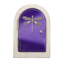 Wee Purple Dragonfly Door