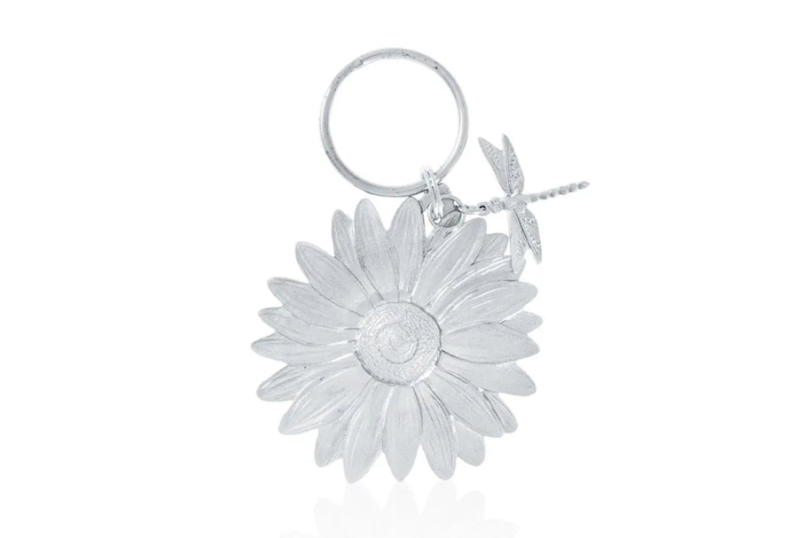 Daisy & Dragonfly Key Ring