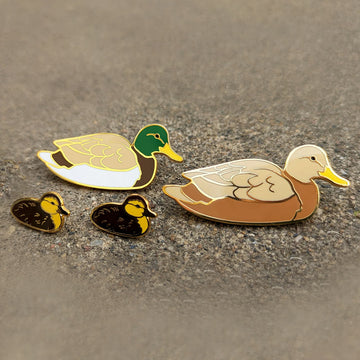 Mallard Duck Family Pins