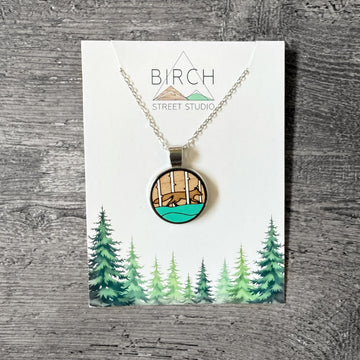 Fox Necklace - Mint