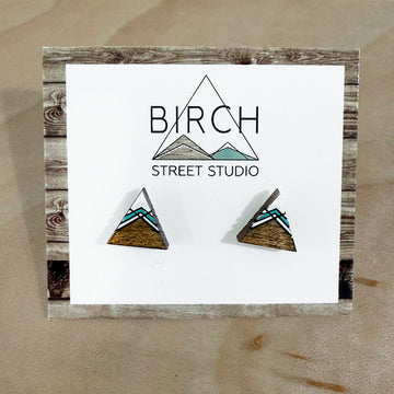 Mountain Earrings -Mint