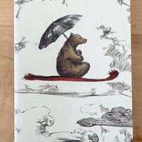 Little Bear with Umbrella Softback Notebook