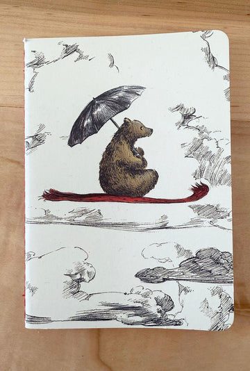 Little Bear with Umbrella Softback Notebook