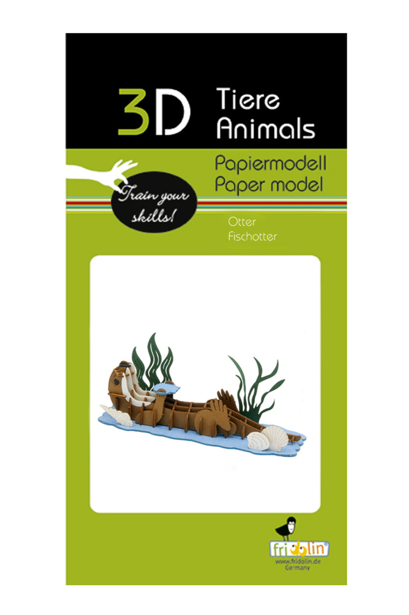 3D Otter Paper Model