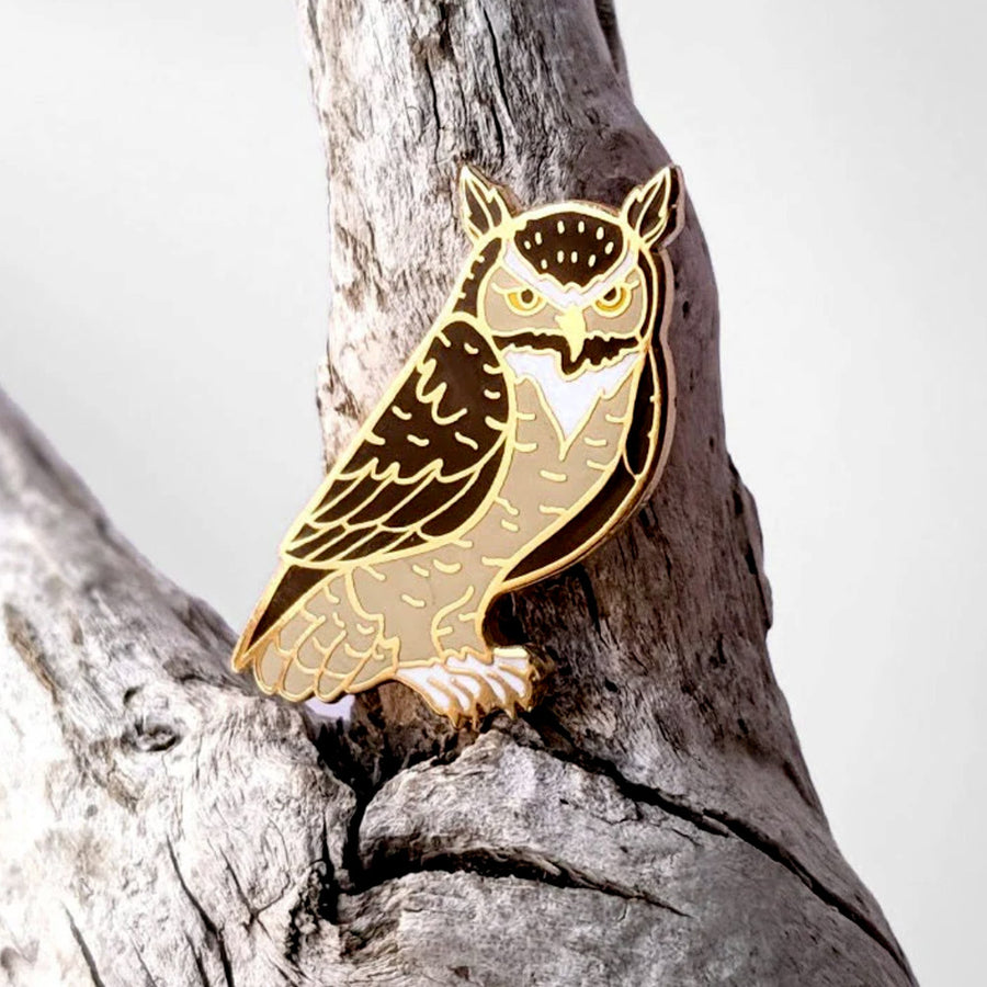 Great Horned Owl Pin