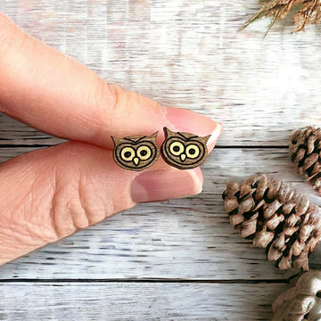 Owl Stud Earrings