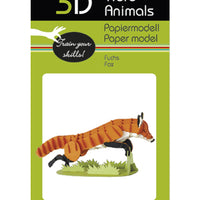 3D Fox Paper Model