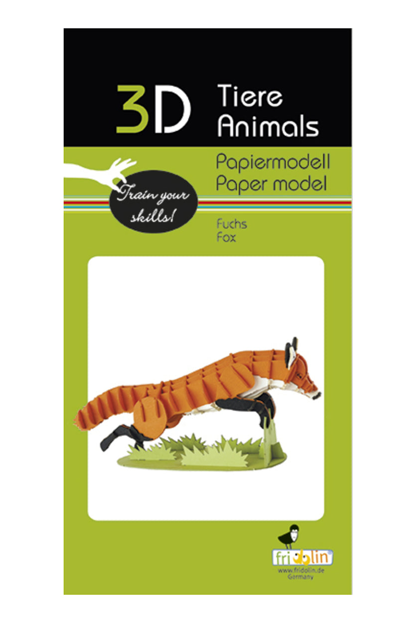 3D Fox Paper Model