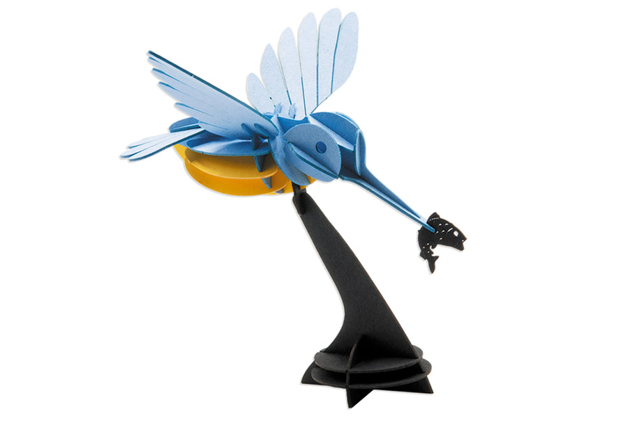 3D Kingfisher Paper Model