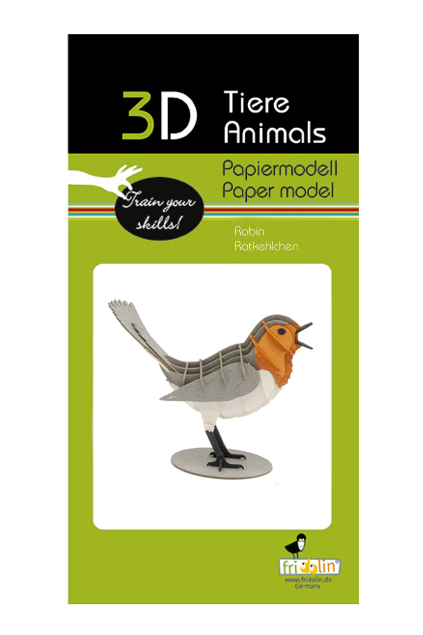 3D Robin Paper Model