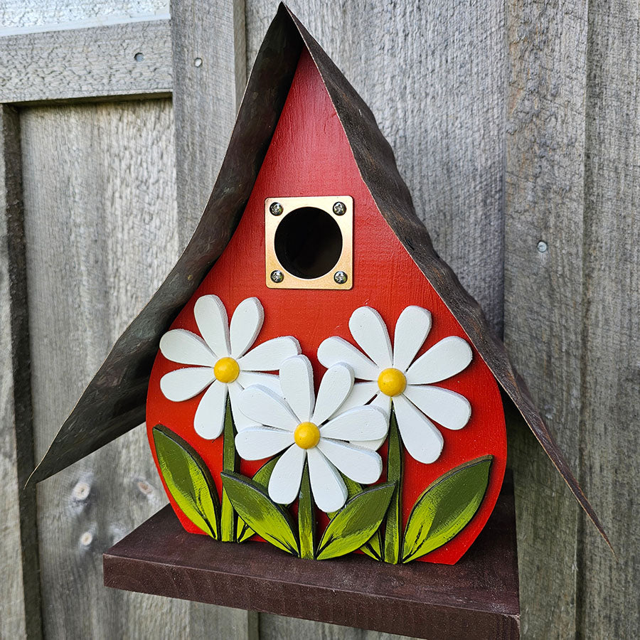 Red Daisy Nesting Box